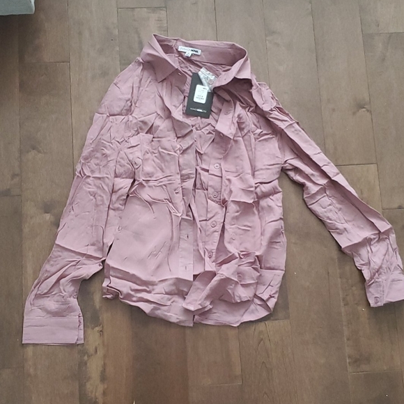 Mauve Button Down Shirt - Picture 2 of 3